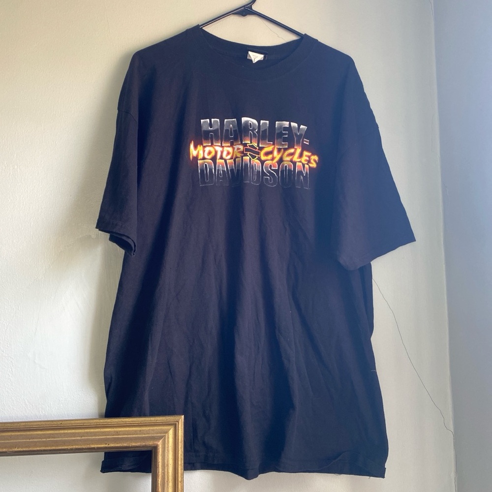 Harley-Davidson Black Flame Logo T-Shirt